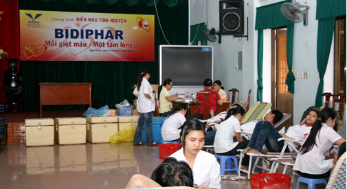 Ngày hội “Hiến máu nhân đạo” tại Bidiphar