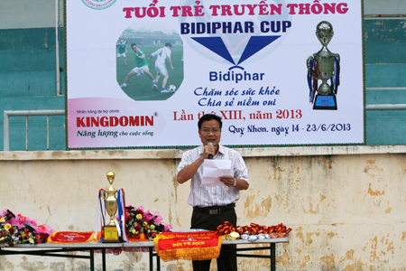 Nhãn hàng Kingdomin đồng hành cùng giải bóng đá “TUỔI TRẺ TRUYỀN THỐNG – BIDIPHAR CUP” Lần thứ XIII - 2013