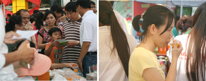 Nhãn hàng “KINGDOMIN – Năng lượng cho cuộc sống” tại hội chợ Hàng Việt Nam chất lượng cao Bình Định 2013