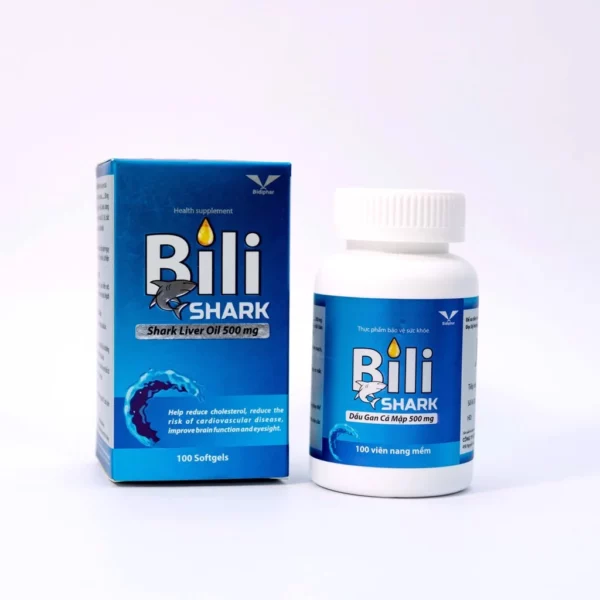 BILI SHARK – Dầu Gan Cá Mập – Lọ 100 Viên BILI SHARK - Dầu Gan Cá Mập - Lọ 100 Viên
