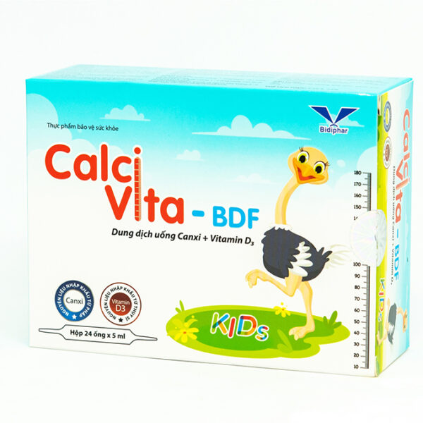 CALCI VITA -BDF KIDS 5ML – Ống Uống Canxi Cho Trẻ Em CALCI VITA -BDF KIDS 5ML - Ống Uống Canxi Cho Trẻ Em