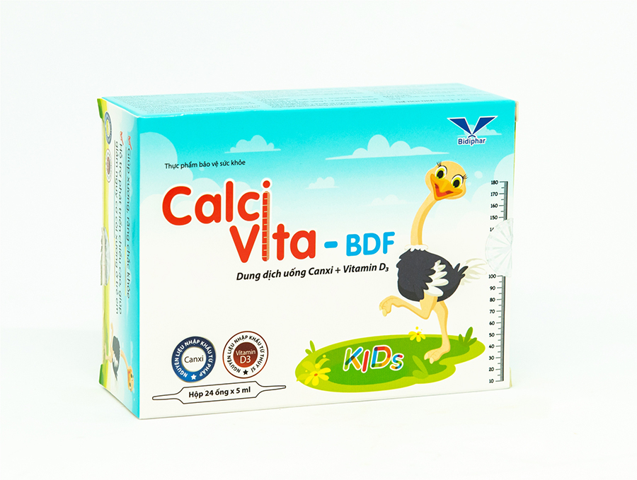 CALCI VITA -BDF KIDS 5ML - Ống Uống Canxi Cho Trẻ Em