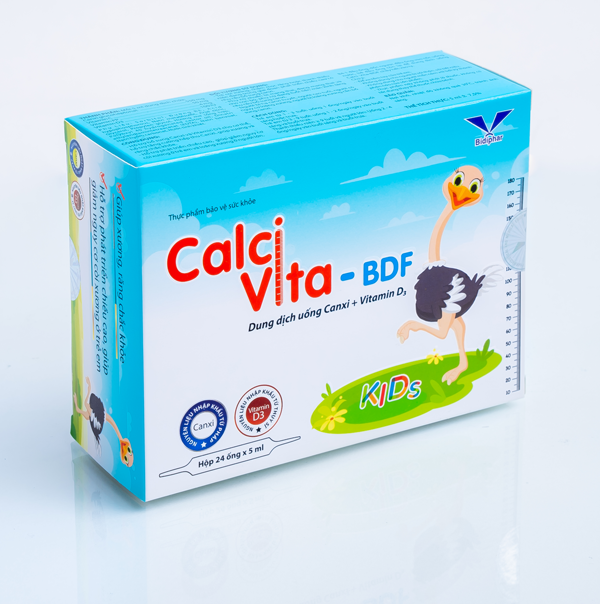 CALCI VITA -BDF KIDS 5ML - Ống Uống Canxi Cho Trẻ Em