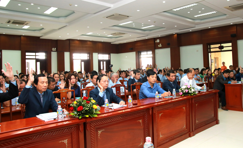 TỔ CHỨC ĐẠI HỘI CÔNG ĐOÀN CƠ SỞ CÔNG TY CP DƯỢC – TRANG THIẾT BỊ Y TẾ BÌNH ĐỊNH LẦN THỨ VIII (NHIỆM KỲ 2023 – 2028)