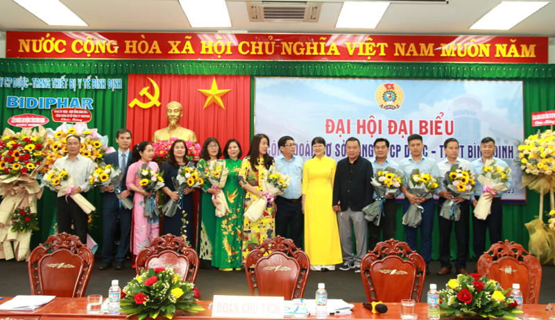 TỔ CHỨC ĐẠI HỘI CÔNG ĐOÀN CƠ SỞ CÔNG TY CP DƯỢC – TRANG THIẾT BỊ Y TẾ BÌNH ĐỊNH LẦN THỨ VIII (NHIỆM KỲ 2023 – 2028)