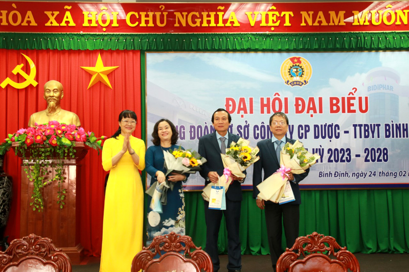 TỔ CHỨC ĐẠI HỘI CÔNG ĐOÀN CƠ SỞ CÔNG TY CP DƯỢC – TRANG THIẾT BỊ Y TẾ BÌNH ĐỊNH LẦN THỨ VIII (NHIỆM KỲ 2023 – 2028)