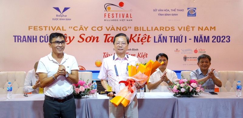 Khai mạc Giải Festival Cây cơ vàng Billiards Tranh Cúp Tây Sơn Tam Kiệt 2023