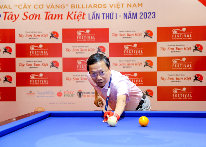 Khai mạc Giải Festival Cây cơ vàng Billiards Tranh Cúp Tây Sơn Tam Kiệt 2023