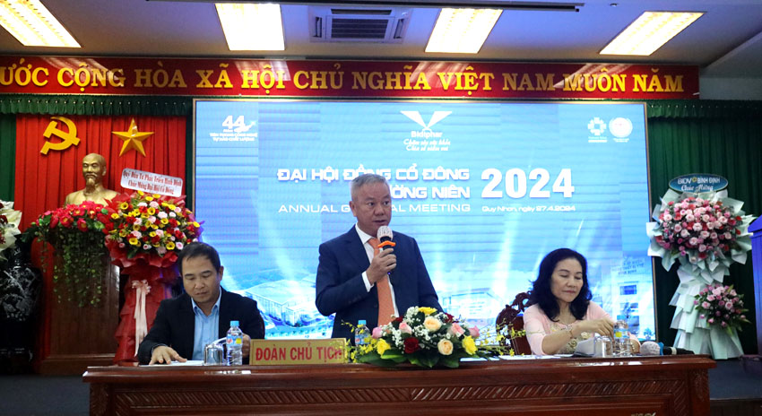 ĐẠI HỘI CỔ ĐÔNG 2024 CỦA BIDIPHAR THÔNG QUA NHIỀU NỘI DUNG QUAN TRỌNG