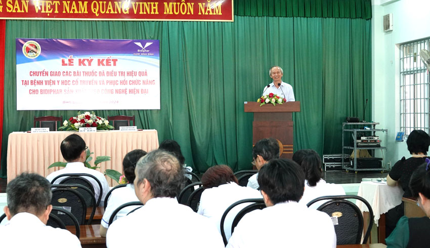 KÝ KẾT CHUYỂN GIAO CÁC BÀI THUỐC QUÝ TẠI BỆNH VIỆN Y HỌC CỔ TRUYỀN VÀ PHỤC HỒI CHỨC NĂNG CHO BIDIPHAR SẢN XUẤT