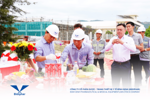 BIDIPHAR KHỞI CÔNG XÂY DỰNG TRUNG TÂM QC-QA-R&D VÀ KHU NHÀ KỸ THUẬT