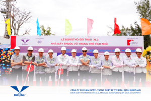 BIDIPHAR KHỞI CÔNG XÂY DỰNG TRUNG TÂM QC-QA-R&D VÀ KHU NHÀ KỸ THUẬT