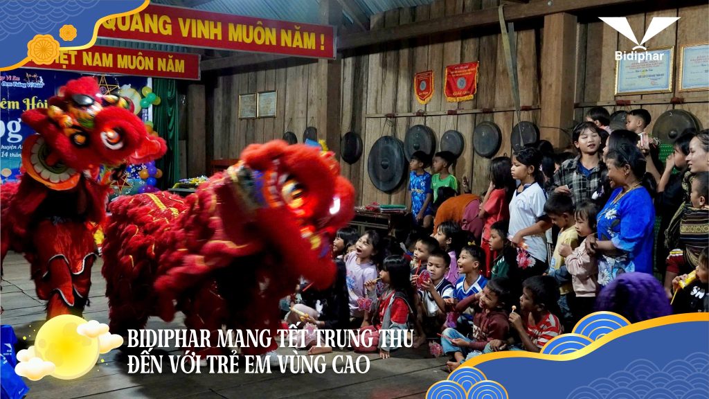 BIDIPHAR MANG TẾT TRUNG THU ĐẾN VỚI TRẺ EM VÙNG CAO - ĐÊM HỘI TRĂNG RẰM Ý NGHĨA TẠI XÃ AN TOÀN