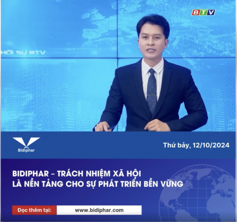 BIDIPHAR – TRÁCH NHIỆM XÃ HỘI LÀ NỀN TẢNG CHO SỰ PHÁT TRIỂN BỀN VỮNG