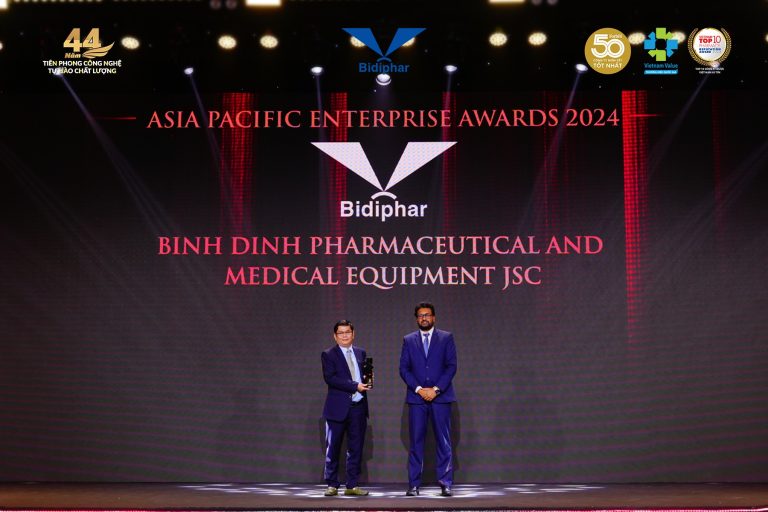 BIDIPHAR VINH DỰ NHẬN GIẢI THƯỞNG DOANH NGHIỆP XUẤT SẮC CHÂU Á TẠI APEA 2024