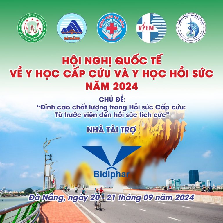 BIDIPHAR VINH HẠNH ĐỒNG HÀNH CÙNG HỘI NGHỊ QUỐC TẾ VỀ Y HỌC CẤP CỨU VÀ Y HỌC HỒI SỨC 2024