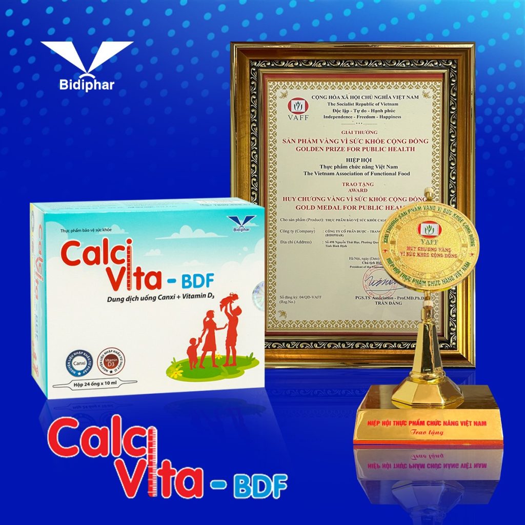 BIDIPHAR VINH DỰ NHẬN 3 HUY CHƯƠNG VÀNG VÌ SỨC KHỎE CỘNG ĐỒNG