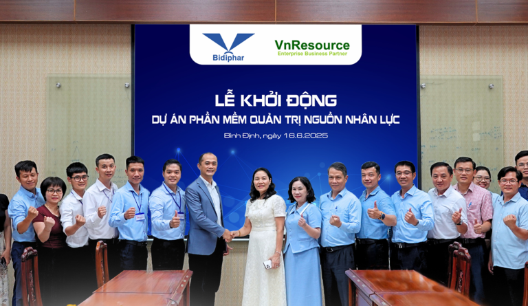 BIDIPHAR KHỞI ĐỘNG DỰ ÁN PHẦN MỀM QUẢN TRỊ NGUỒN NHÂN LỰC CÙNG VNRESOURCE: 1 BƯỚC TIẾN VƯỢT BẬC TRONG CHUYỂN ĐỔI SỐ